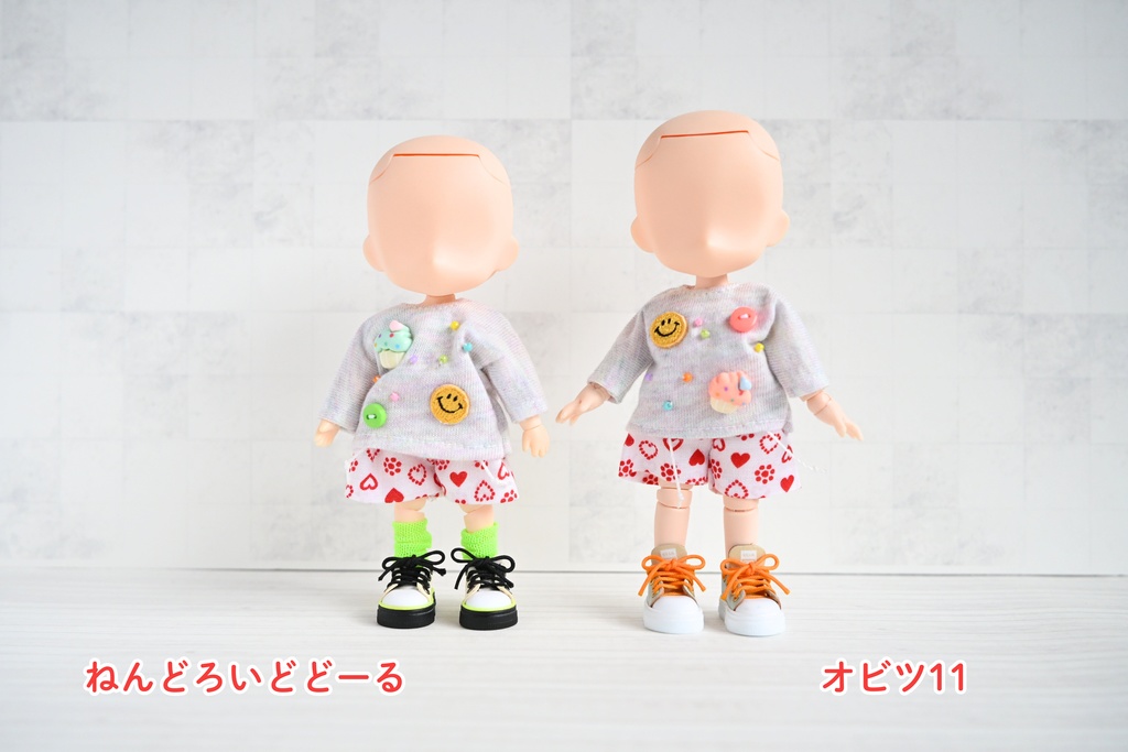 カップケーキのロンTとギャザーパンツ(ハート)