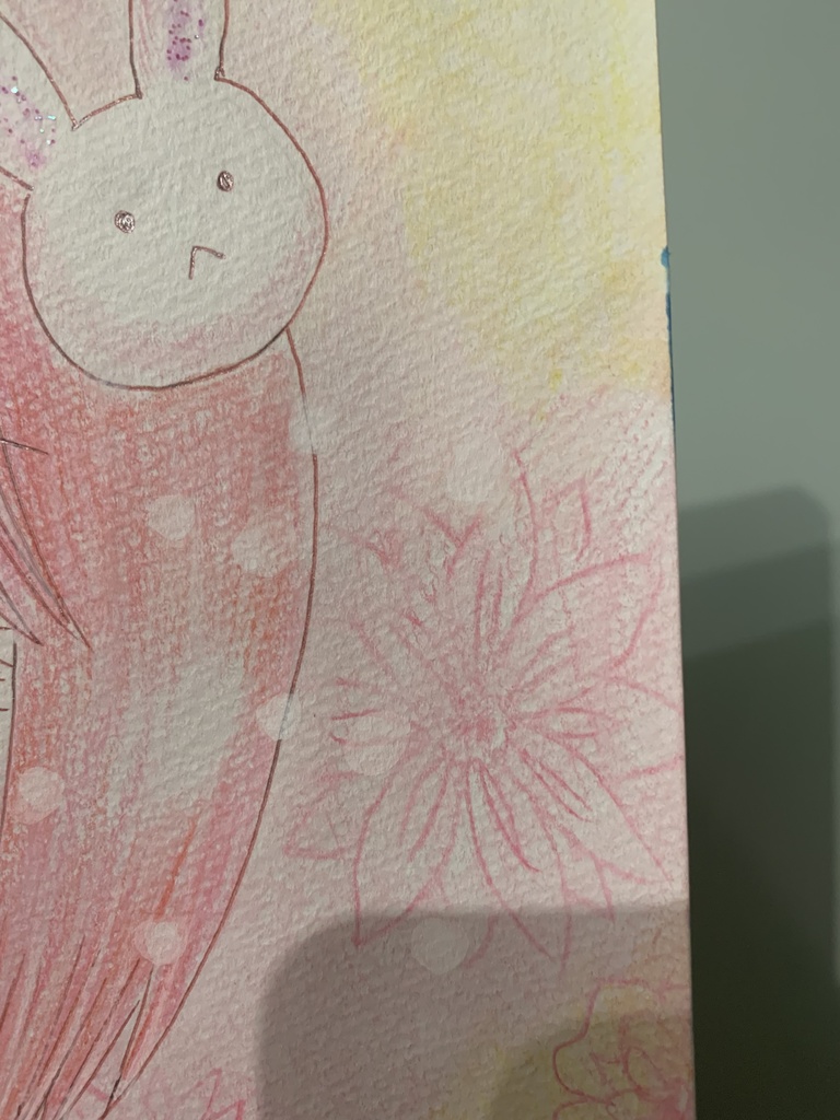 *手描きイラスト原画 女の子着物*