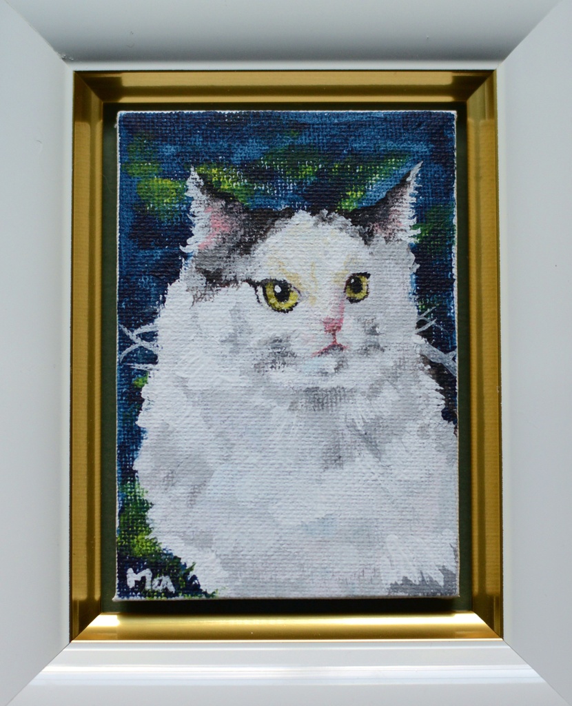 原画 猫 モダンアート アクリル画 現代アート 動物画 絵画 芸術