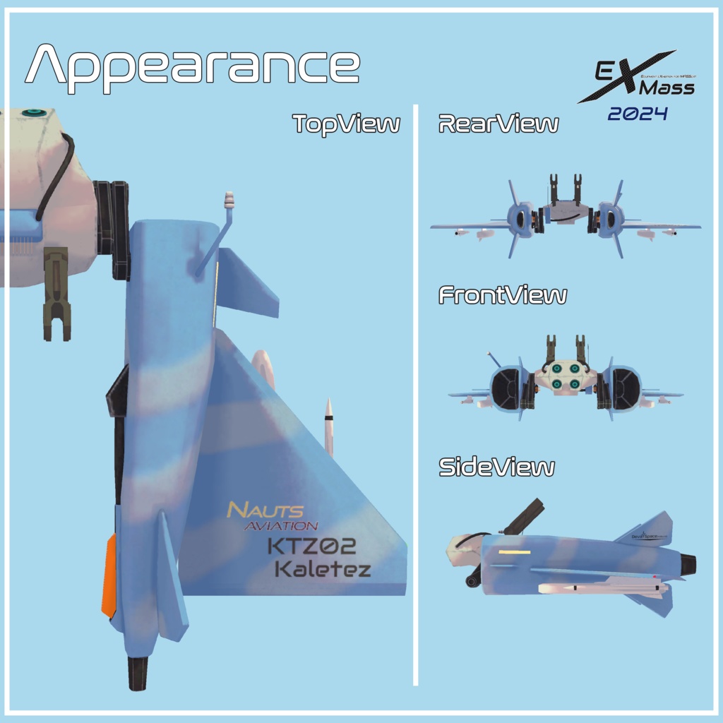 【VRChat向け】KTZ02 Kaletez(カレテス)【ますきゃっとぷらす対応】