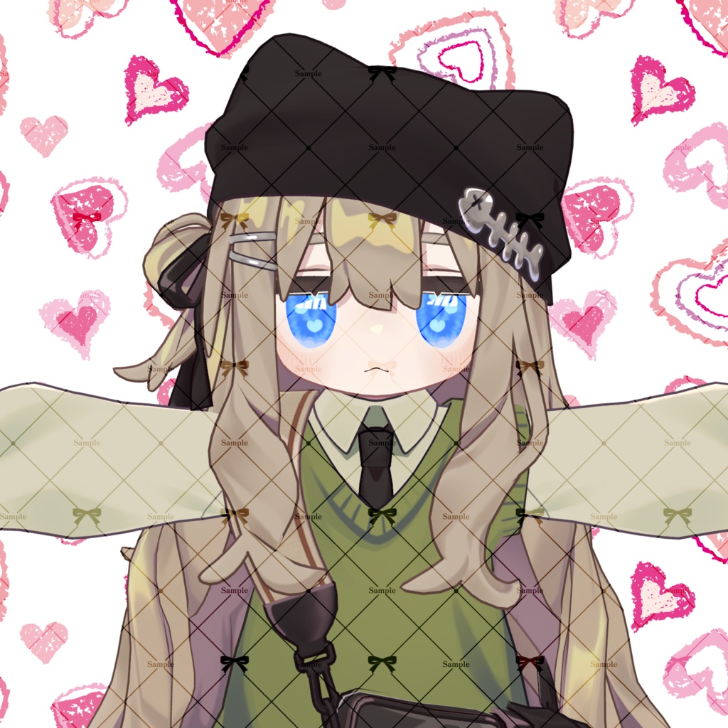 【無料有】しべぱん式きらきらはーとアイテクスチャ(キプフェル対応)