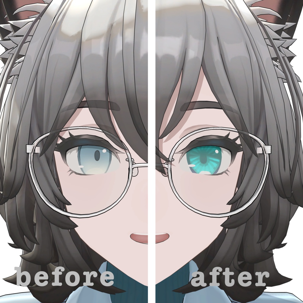 【2アバター対応】Aoihibi Eye texture【Hibiki/ヒビキ、Aoi chan/アオイちゃん】