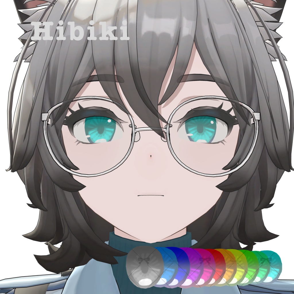 【2アバター対応】Aoihibi Eye texture【Hibiki/ヒビキ、Aoi chan/アオイちゃん】