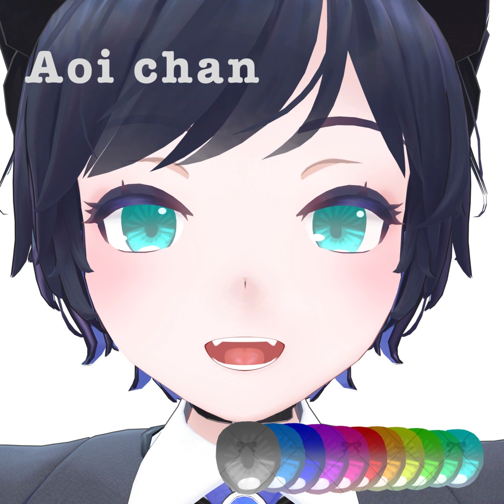 【2アバター対応】Aoihibi Eye texture【Hibiki/ヒビキ、Aoi chan/アオイちゃん】