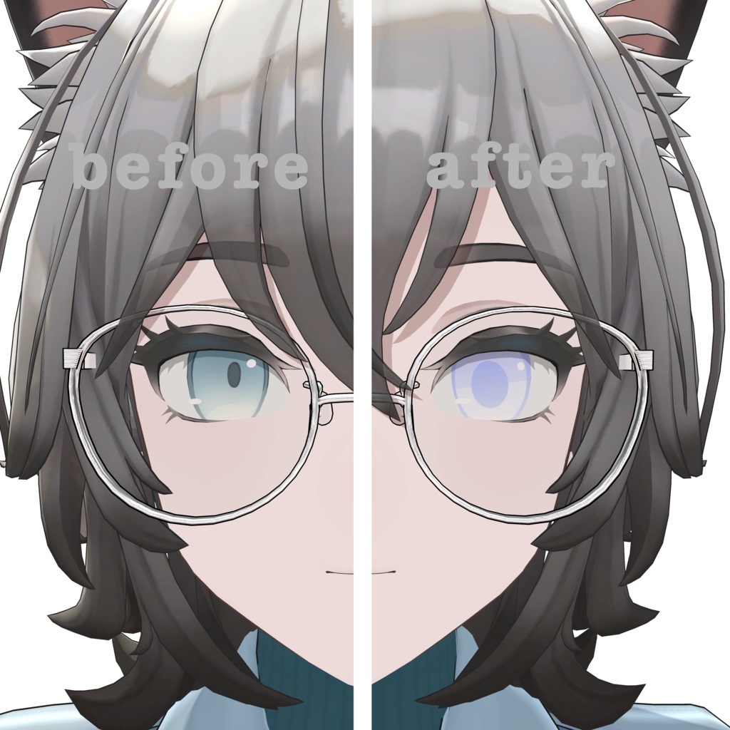 【2アバター対応】simple eye texture【Hibiki/ヒビキ、Aoichan/アオイちゃん】