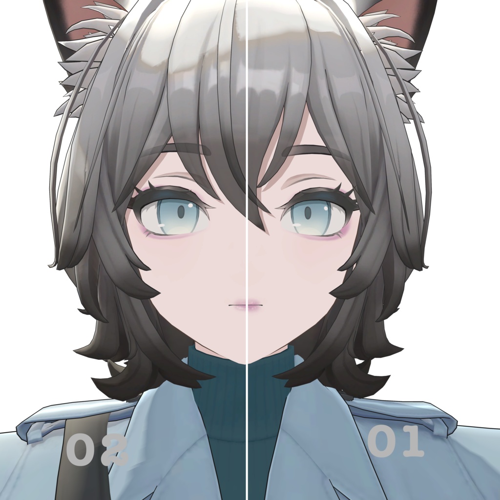 【2アバター対応】ennui makeup texture【Hibiki/ヒビキ、Aoichan/アオイちゃん】
