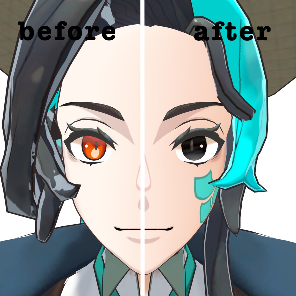 【瀬縁/Setsuna】kuroneko eye & makeup texture