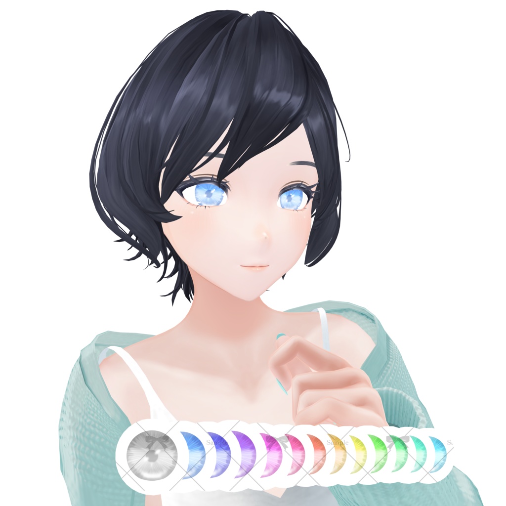 【となりの霧崎さん/Kirisaki】sawayaka eye texture