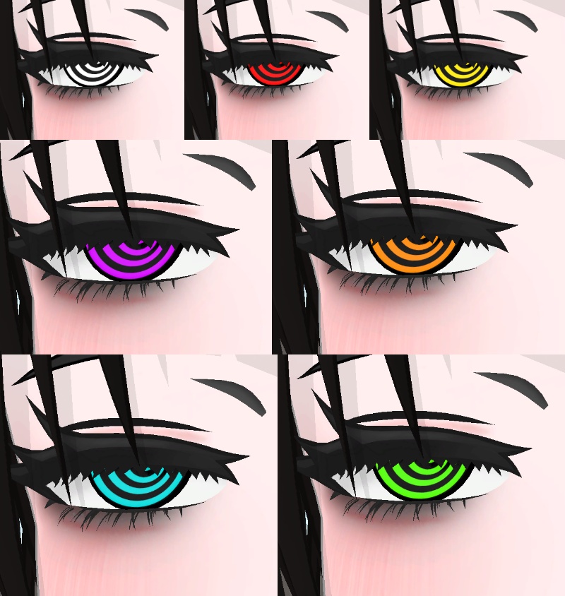 【仙猫・豺狼】ぐるぐる目? アイテクスチャ【無料】