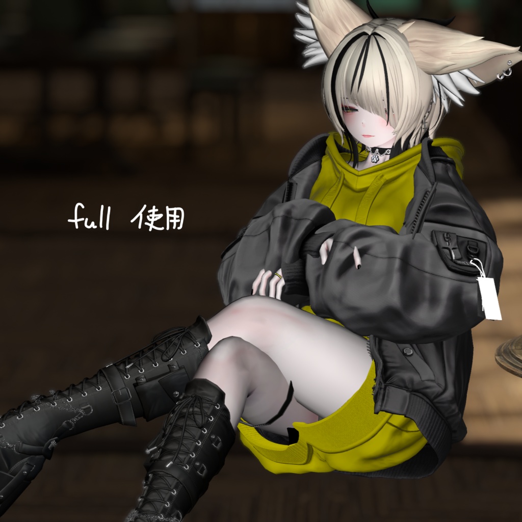 【仙猫】メッシュ・インナー ヘアーテクスチャ(マスクあり)