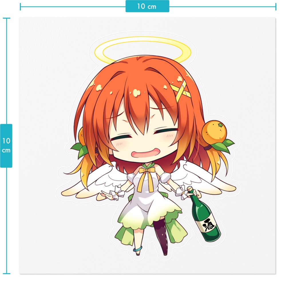 みかんじぇる クリアステッカー