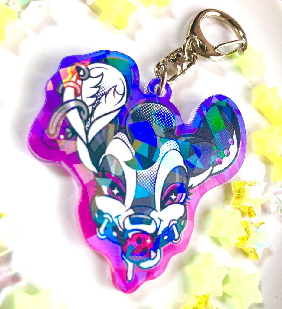 口枷バンビオーロラアクキー