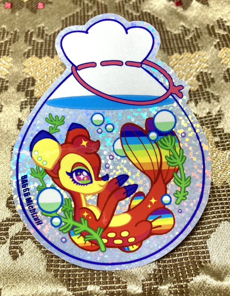 ステッカー/金魚バンビ