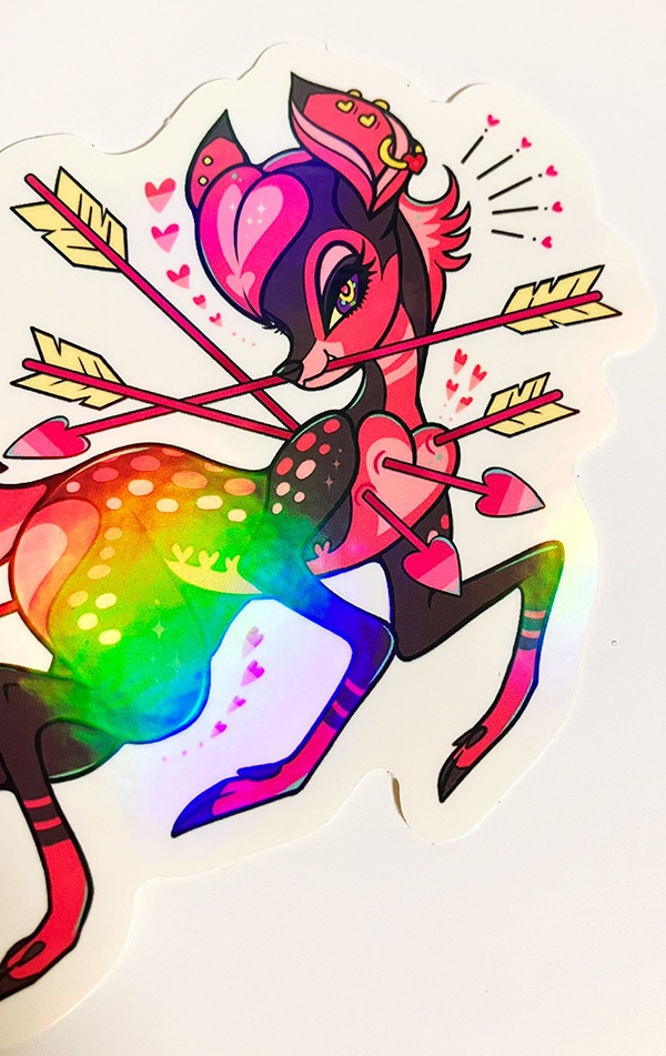 ★NEW★ズッキュンバンビオーロラステッカー