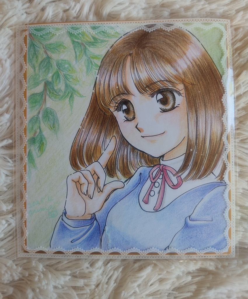 小色紙 「笑う大天使  史緒さん」