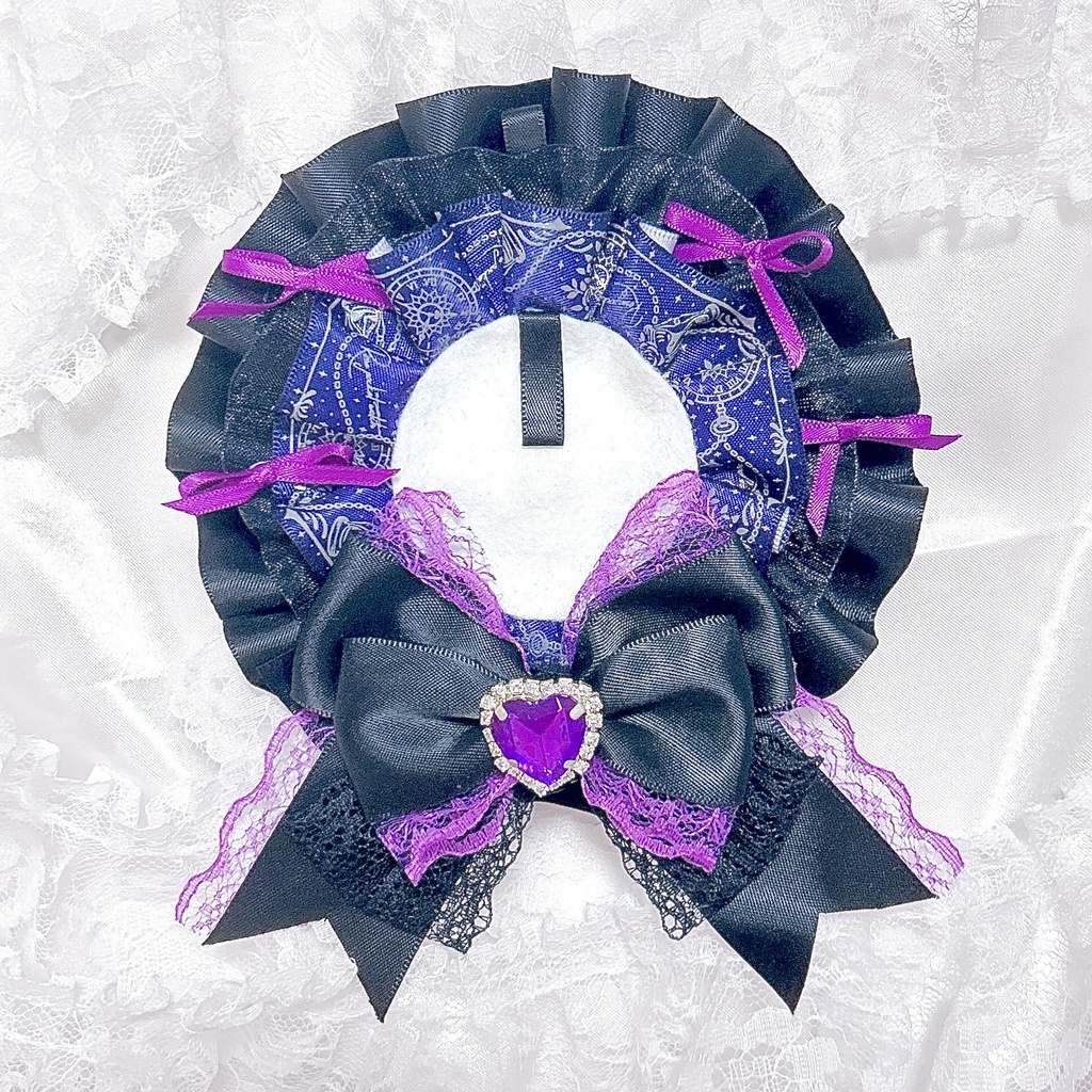 purple×black アイドルロゼット💜💜