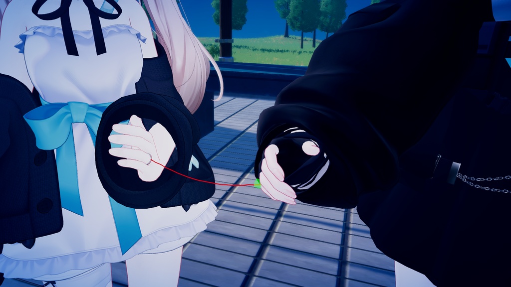 つながる! 運命の赤い糸リング【パートナーにプレゼント可能】