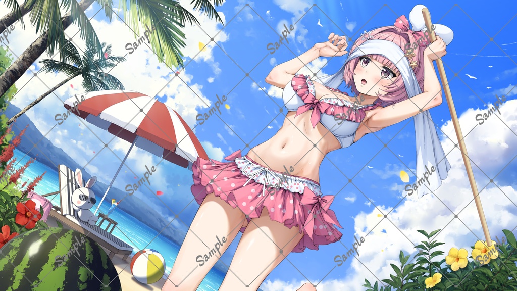 星花兎衣夏ver．スイカ割り