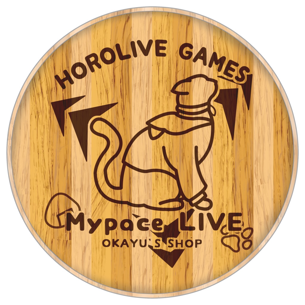 【非公式】おかゆん カッティングボード風コースター