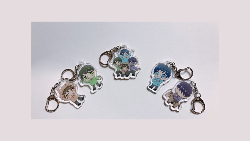 オリジナルアクリルキーホルダー 5個セット