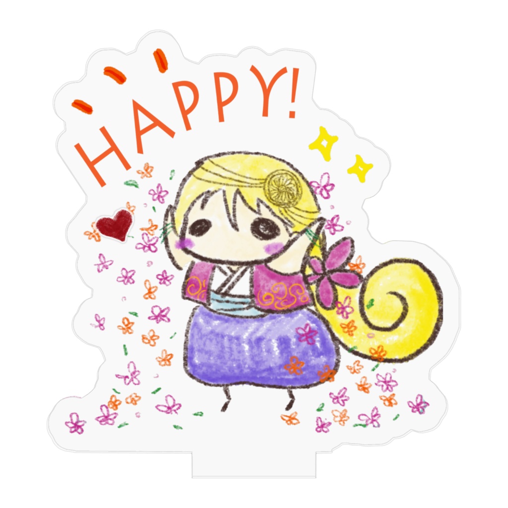 全力で幸運を祈るちいさい王妃アクスタ