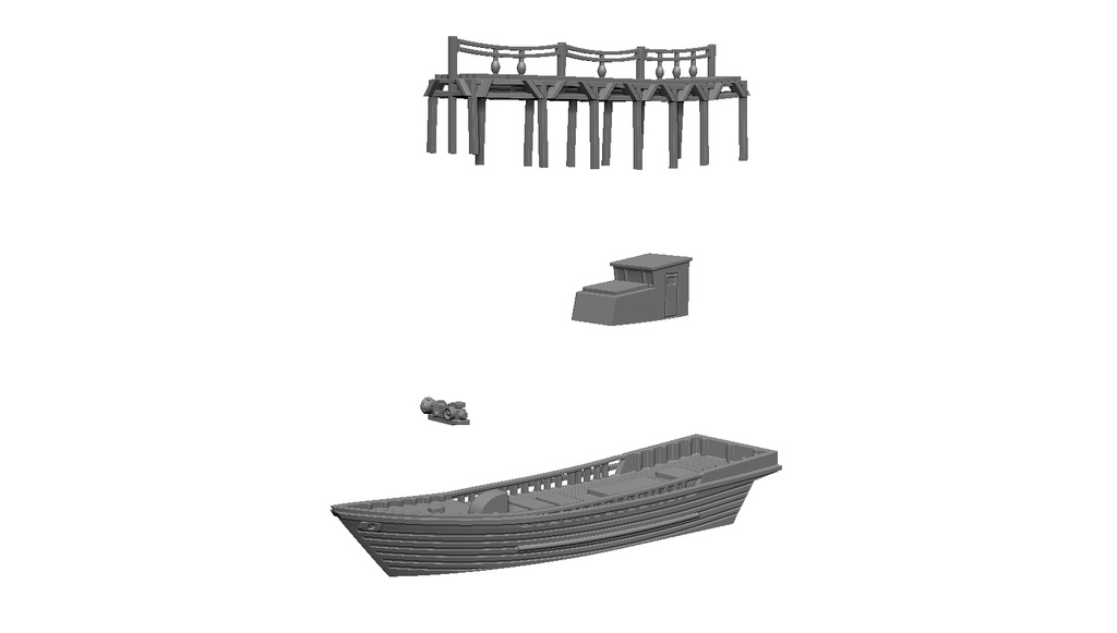 【1/700】 北朝鮮 木造漁船(一隻) 3Dプリントキット ※概要欄を最後まで必ずご覧ください