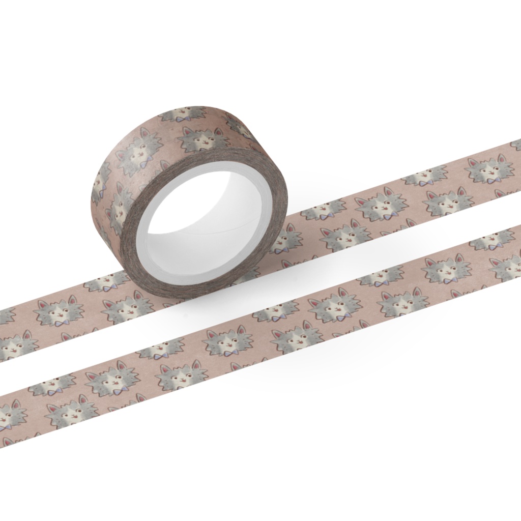 にゃるべ君マスキングテープ ピンク