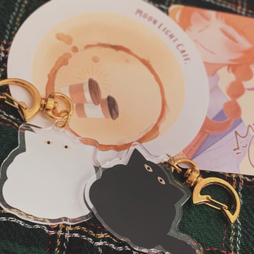 【どこかの海辺】もこもこねこアクキー【4/25~再販中】