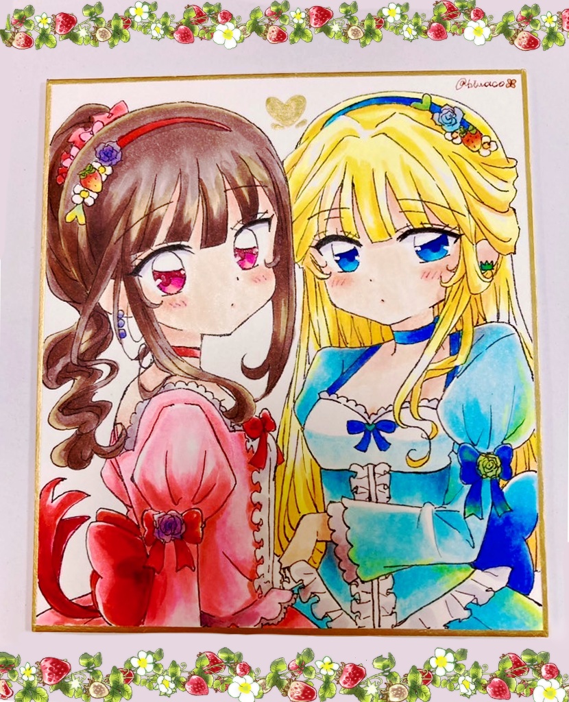 ユキまゆ色紙Sサイズ