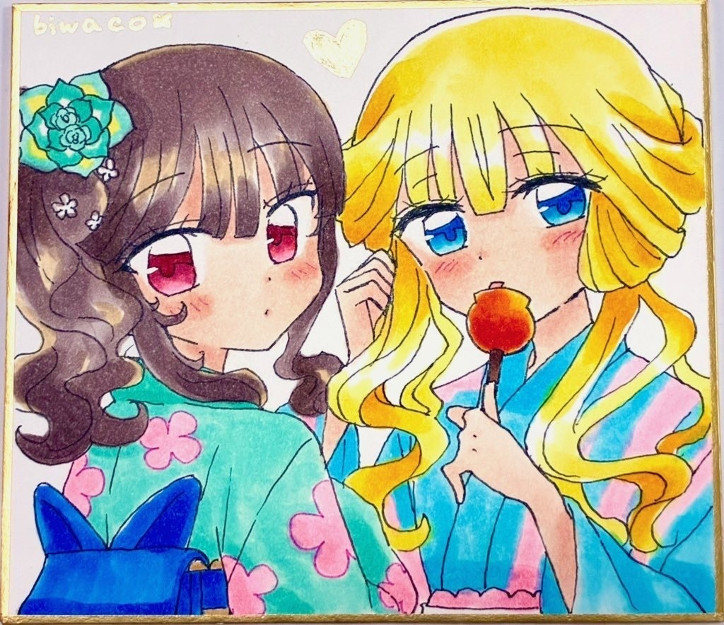 ユキまゆ小色紙