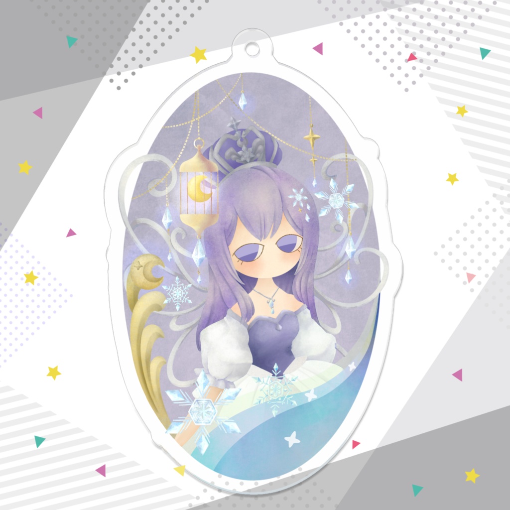 【がらす】アクリルキーホルダー(70x70mm)