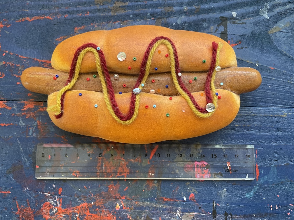 ホットドッグの置き物