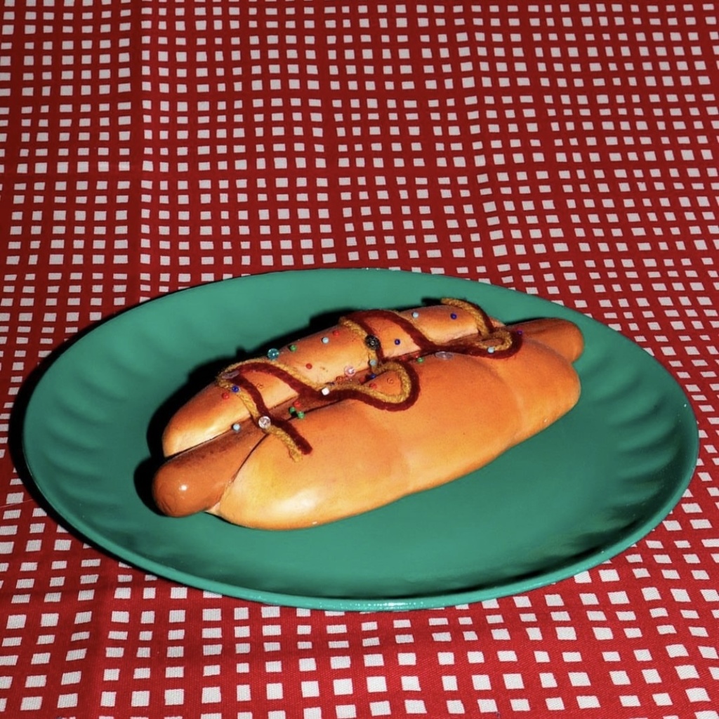 ホットドッグの置き物