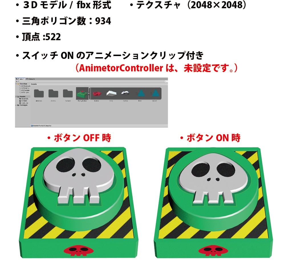 あの「ポチッとなボタン」3Dモデル