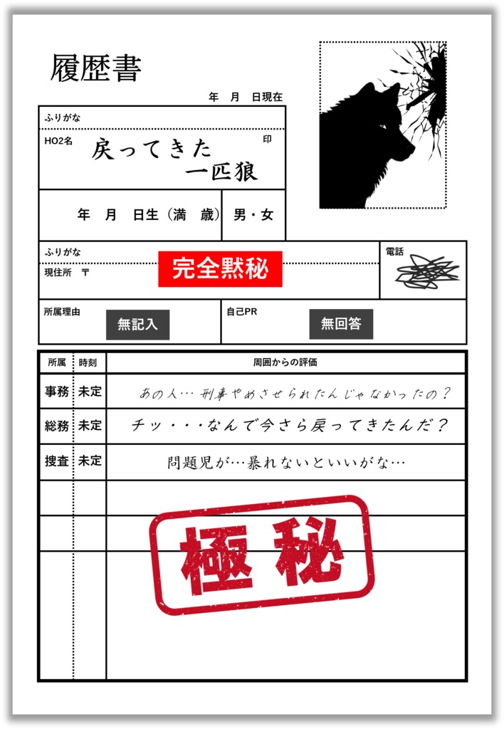 透明人間は人の皮を被る(か?)【SPLL:E198435】