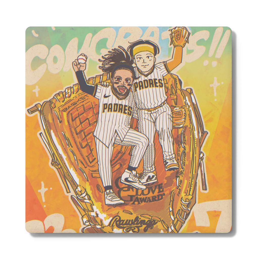 2023 GOLD GLOVE AWARD コースター1