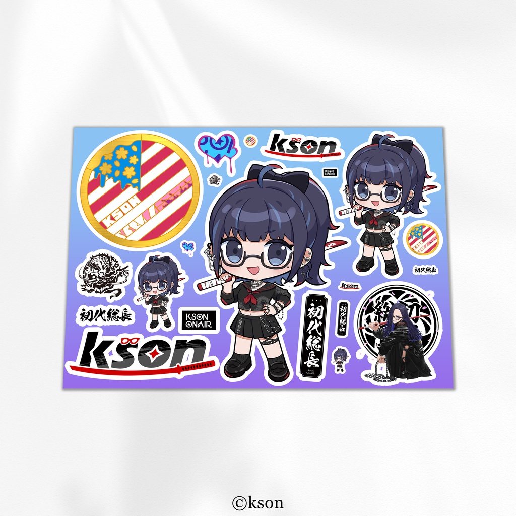 【2026年5月下旬発送予定】スケバン総長ステッカーシート