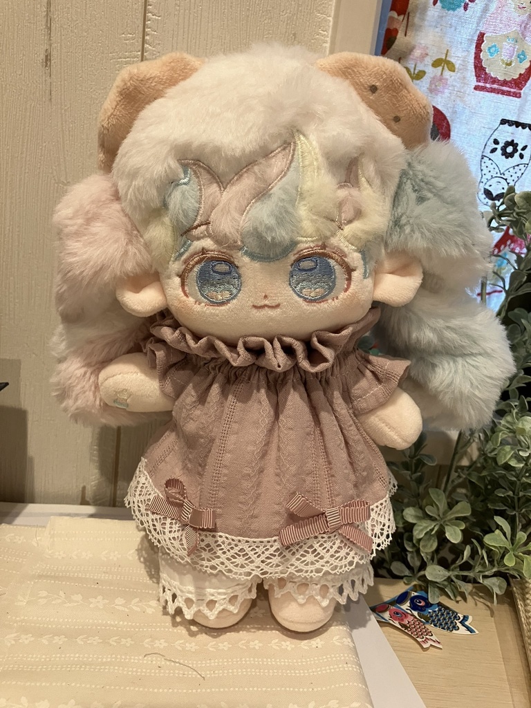 20cmぬいぐるみ服　ガーデンワンピース