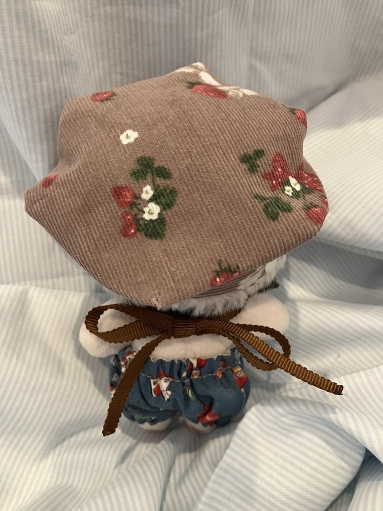 【型紙】ぬい用キャスケット 10cm・20cm