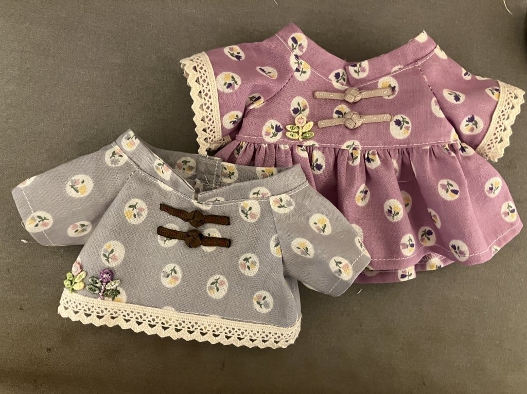 【型紙】チャイナ服　20cm用