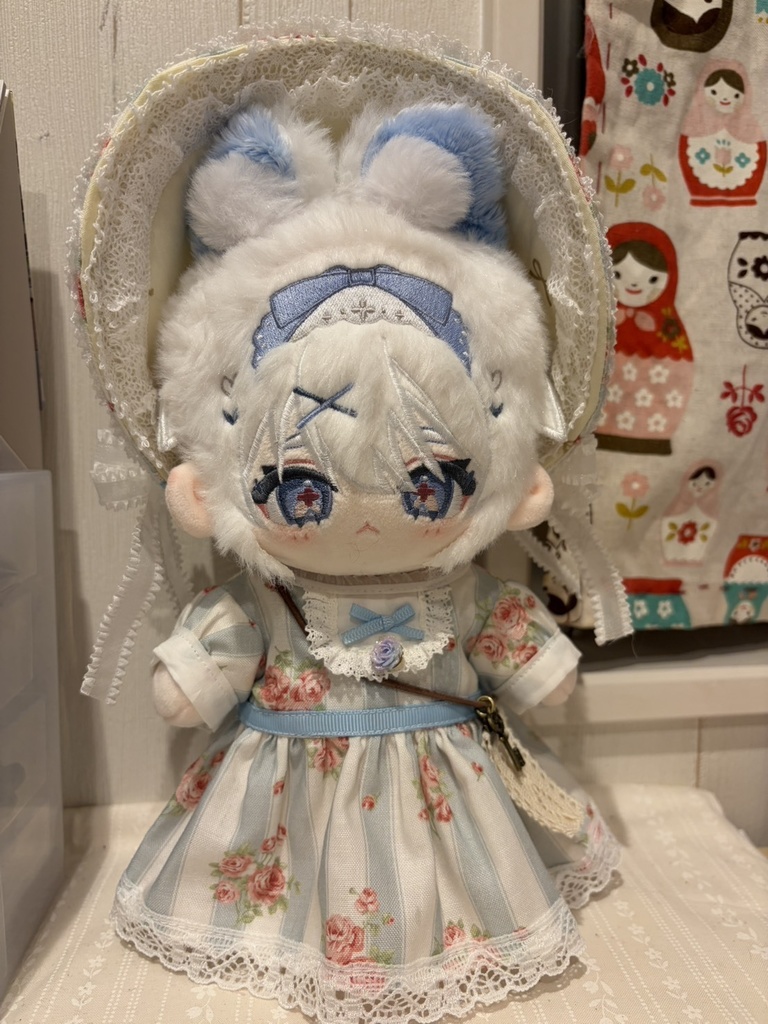 20cmぬい用　ランチボックスワンピ