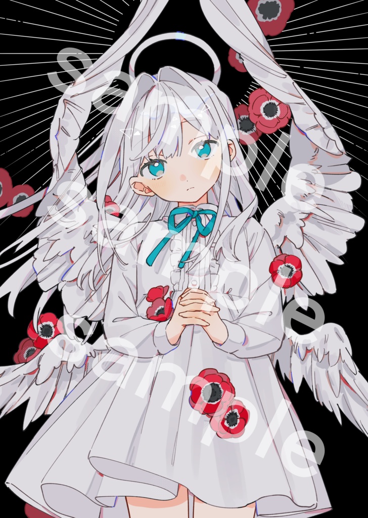 天使の透明ポスター