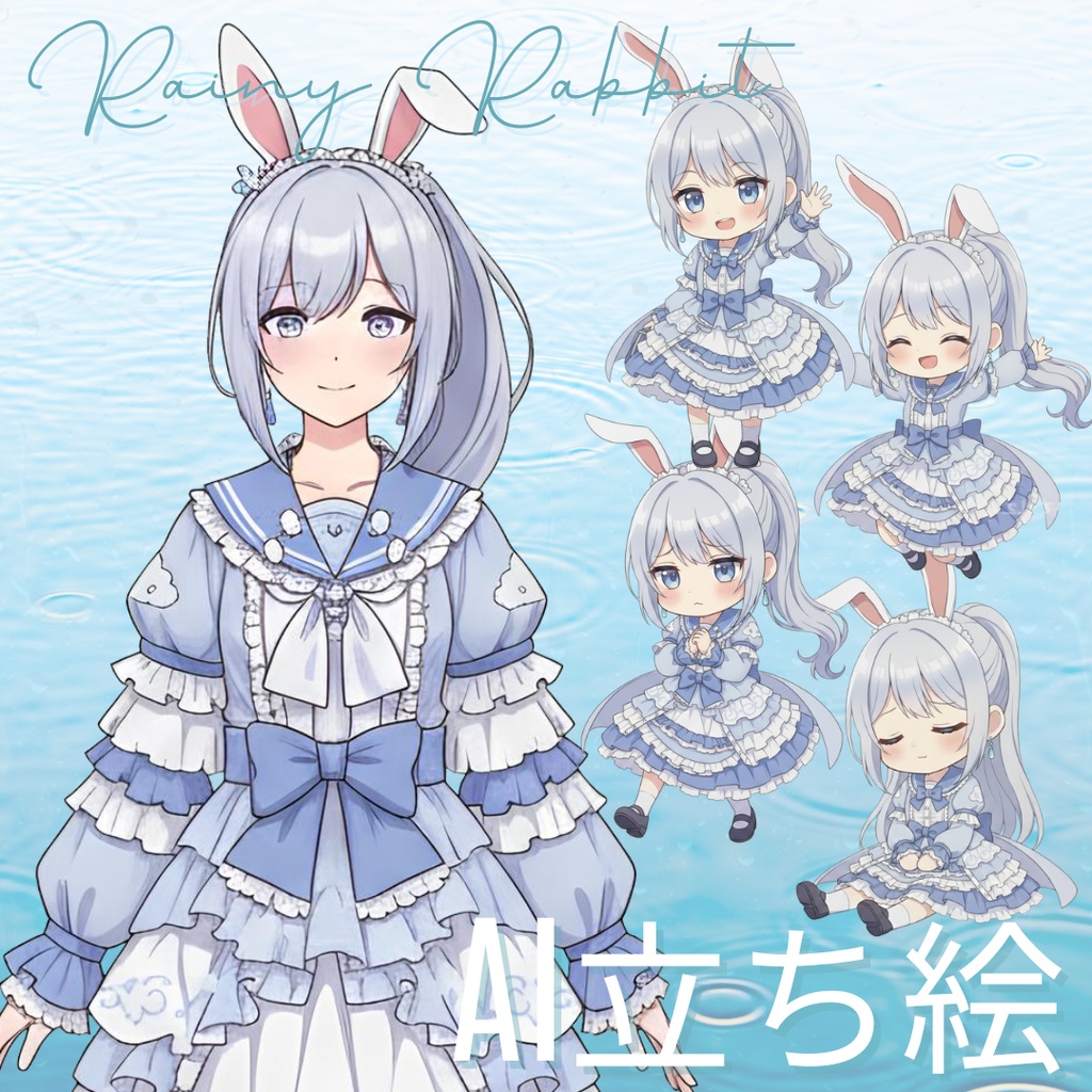 画像生成AI 立ち絵 IRIAM TRPG 等に Rainy Rabbit