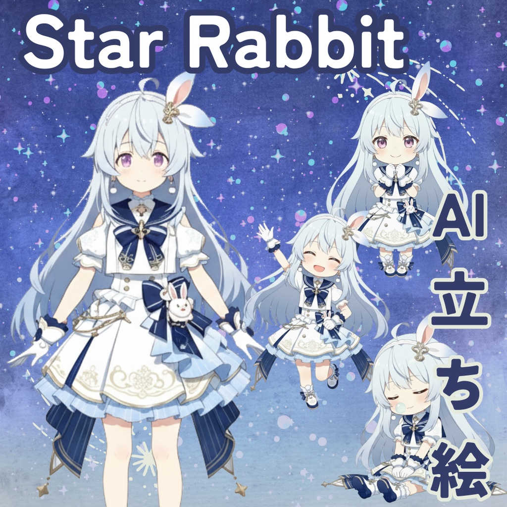 画像生成AI 立ち絵 IRIAM TRPG 等に Star Rabbit