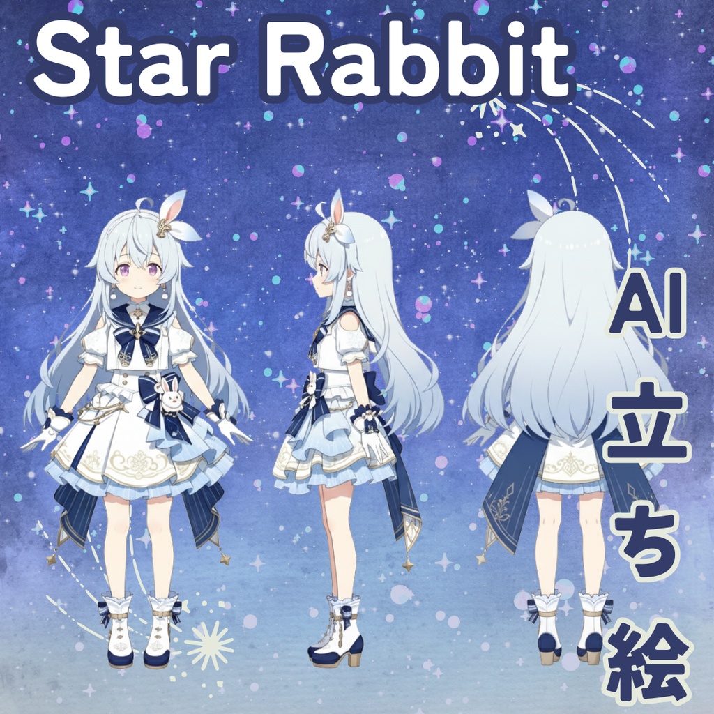 【1点限定】画像生成AI 立ち絵 IRIAM TRPG 等に 【Star Rabbit】