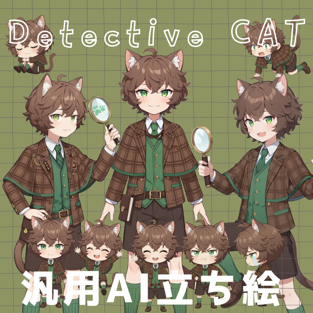 画像生成AI 立ち絵 IRIAM TRPG 等に Dttective CAT