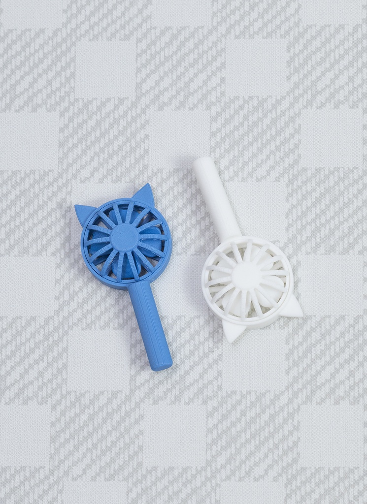 【ドール小物】ねこみみハンディファン(1/4スケール 40cm級向け)