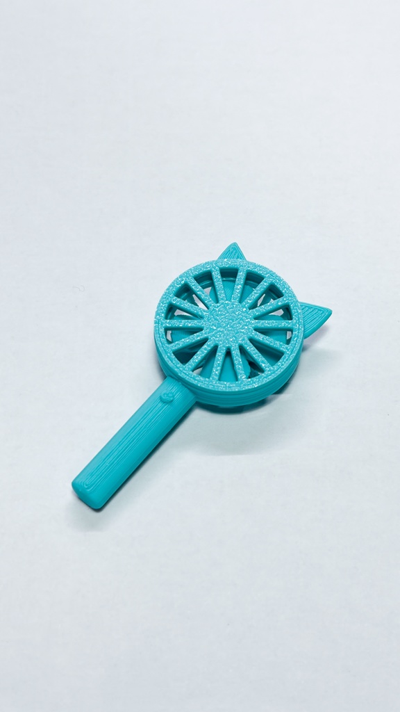 【ドール小物】ねこみみハンディファン(1/4スケール 40cm級向け)