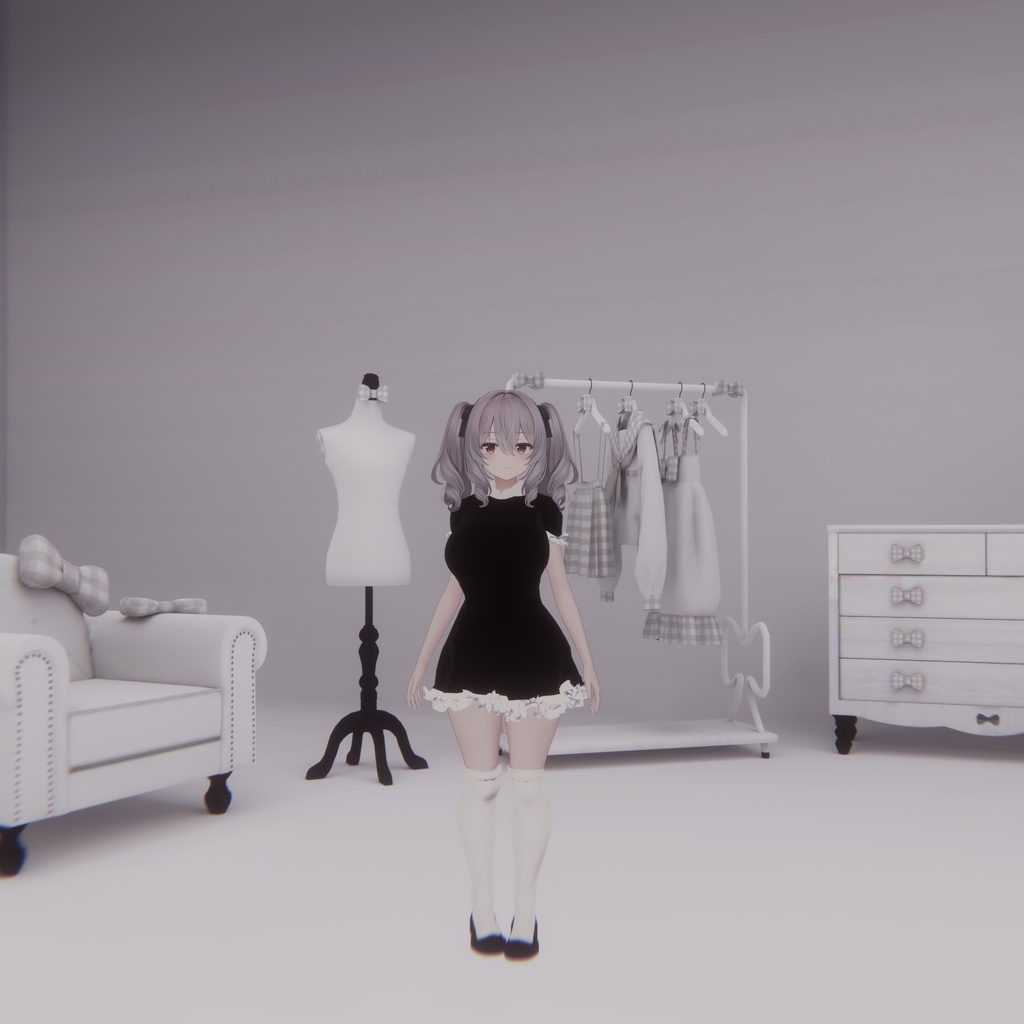 【ミルティナ対応衣装】FrillDress|VRChat 3D衣装