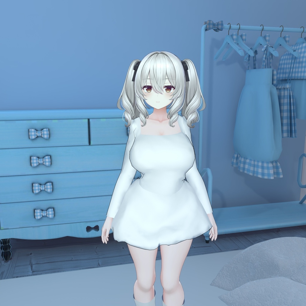 【ミルティナ対応衣装】BalloonDress|VRChat 3D衣装